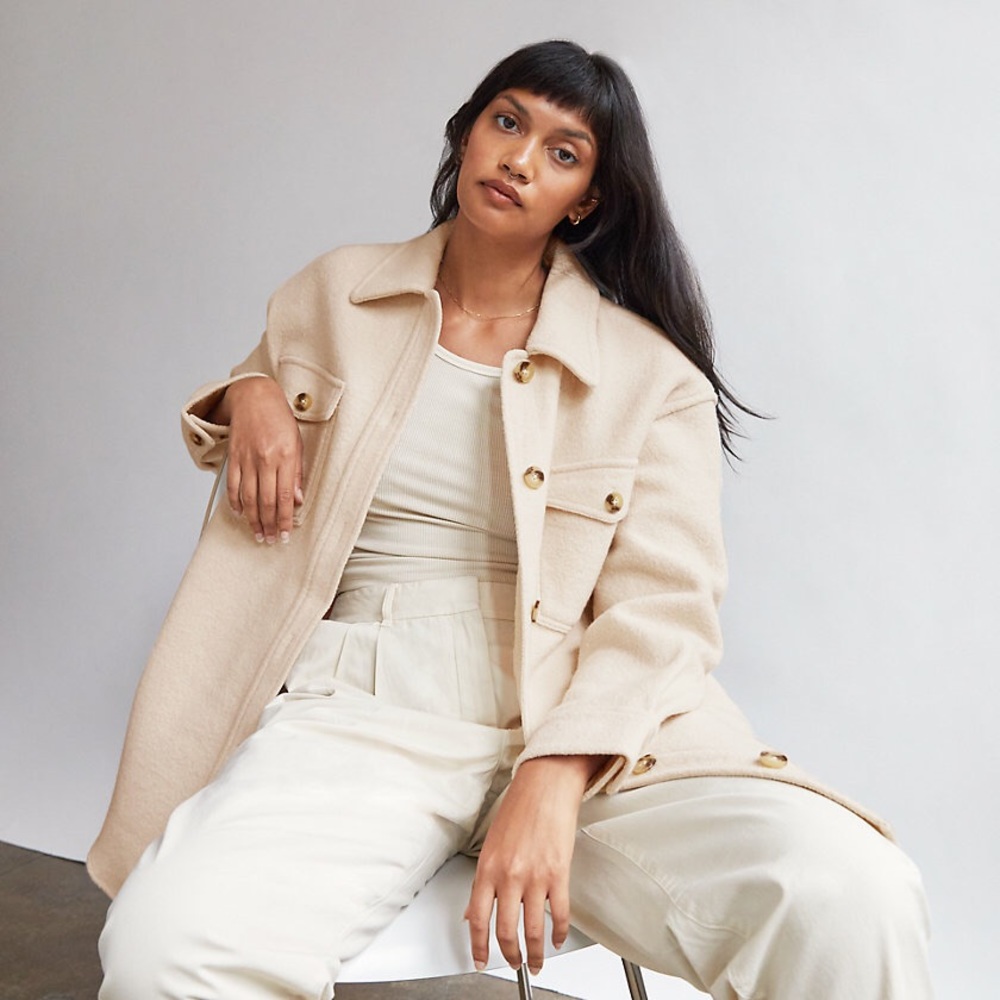 Aritzia Wilfred the Ganna Jacket (heather bone)